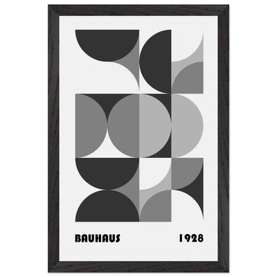 Bauhaus 1928 - Geometric Monochrome - Vibrantwalls