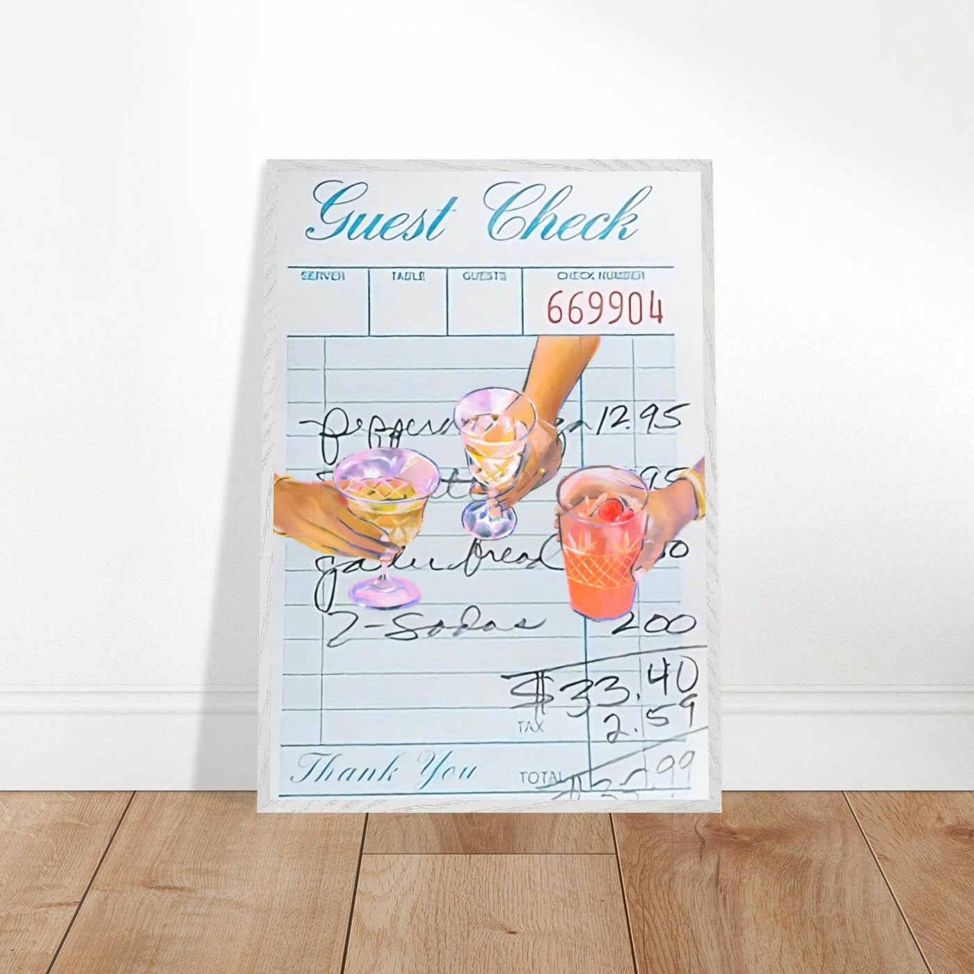 Guest Check Cocktail - Vibrantwalls