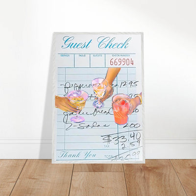 Guest Check Cocktail - Vibrantwalls