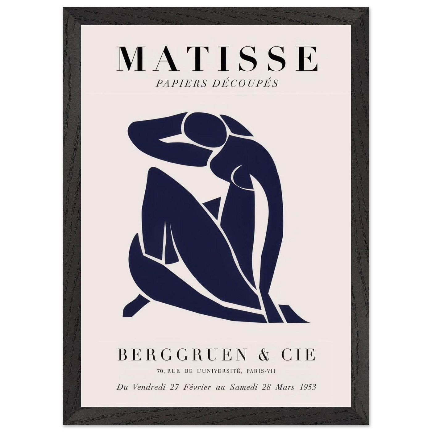 Papiers Découpés Blue Nude II Artwork - Elegant Piece for Your Space - Vibrantwalls