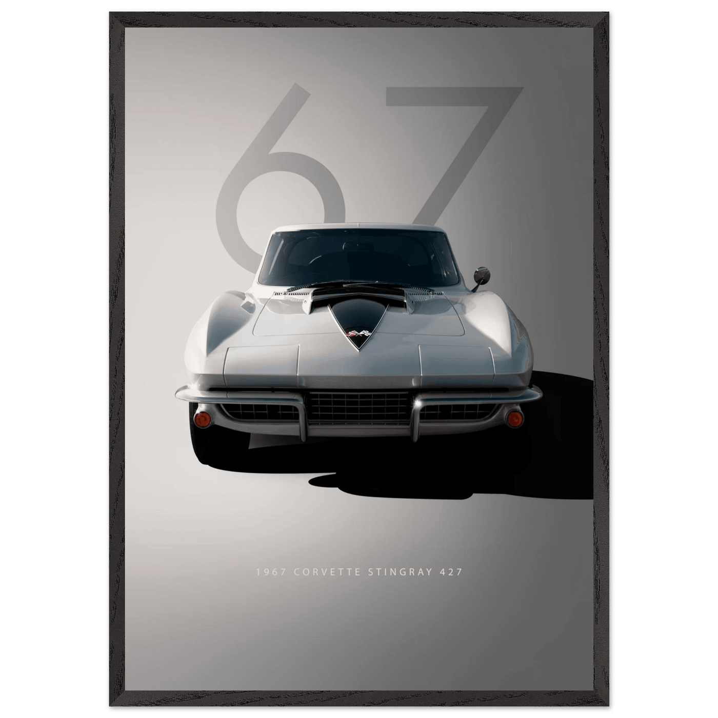 1967 Corvette Stingray 427 Framed Poster | Iconic Automotive Art, Ready-to-Hang - Vibrantwalls