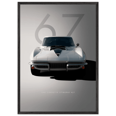 1967 Corvette Stingray 427 Framed Poster | Iconic Automotive Art, Ready-to-Hang - Vibrantwalls