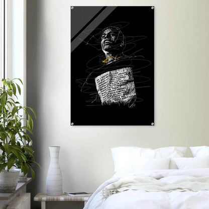 Connor McGregor Scribble Art Acrylic Print – Abstract, Bold, Modern Wall Decor in Various Sizes