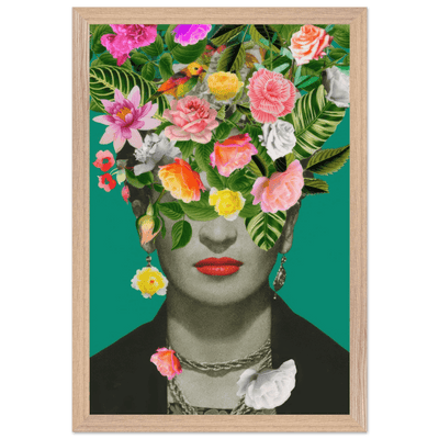 Floral Frida Artwork - Vibrant and Inspiring Home Decor - Vibrantwalls