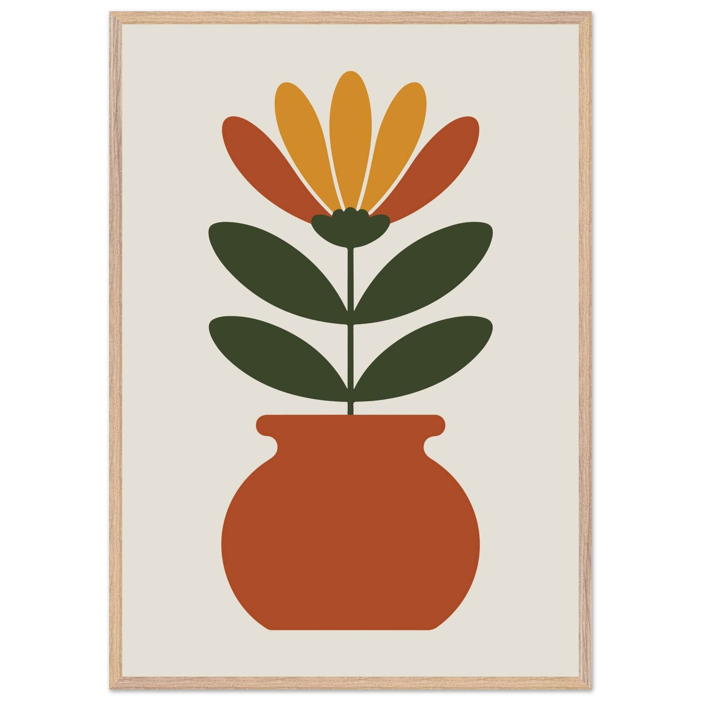 Floral Pot Art - Vibrantwalls