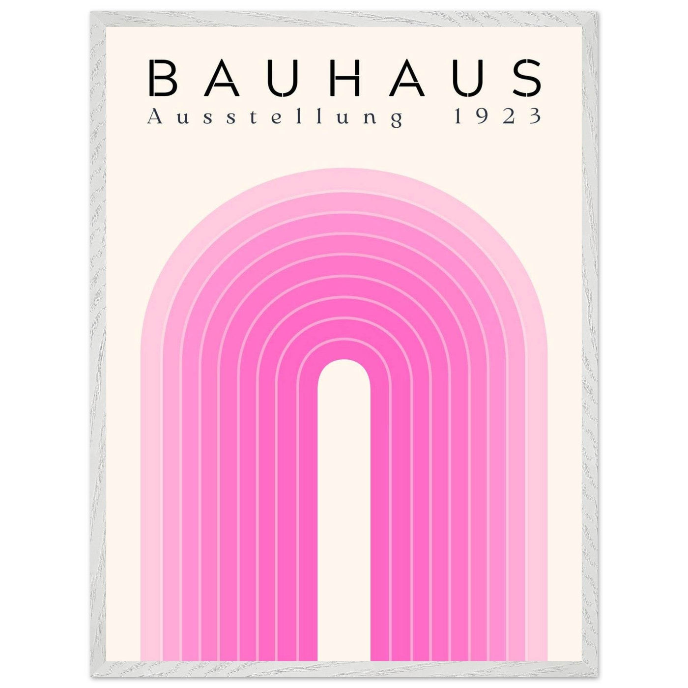 Bauhaus Pink Gradient Arch - Vibrantwalls