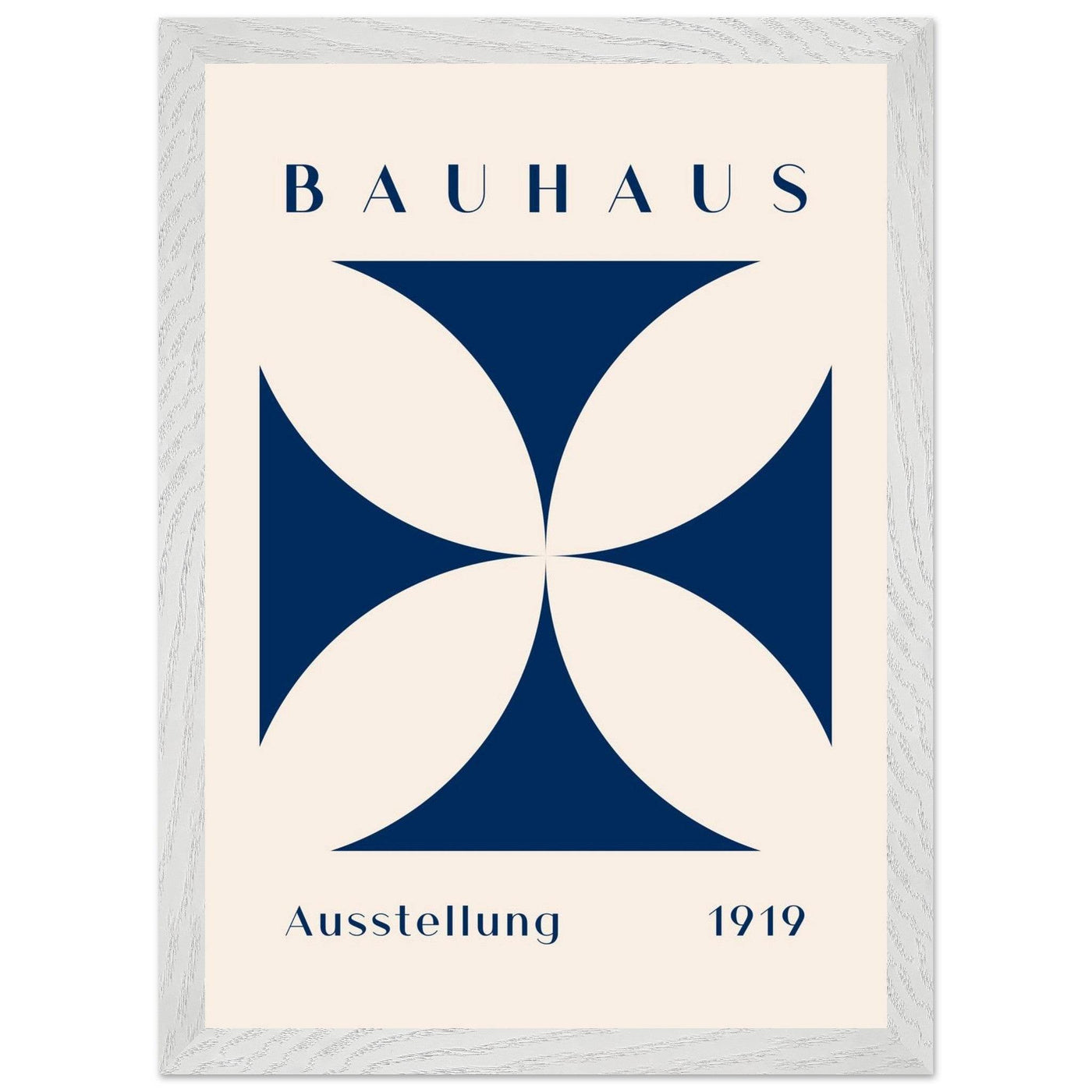 Bauhaus Exhibition 1919 - Navy Cream - Vibrantwalls