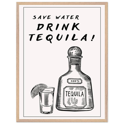Save Water Drink Tequila Fun Bar - Vibrantwalls