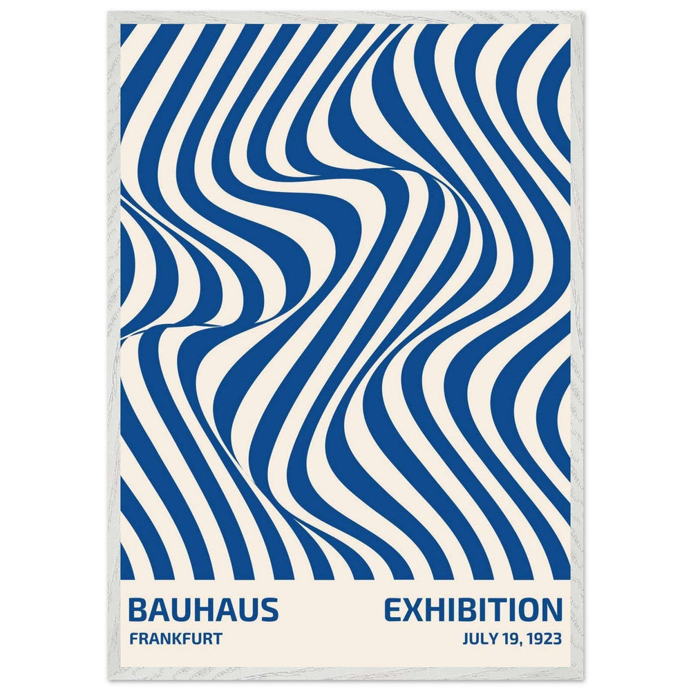 Bauhaus Ausstellung 1923 Op Art Wavy Wall Art - Vibrantwalls