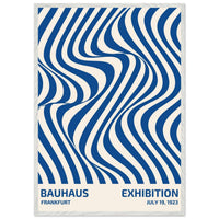 Bauhaus Ausstellung 1923 Op Art Wavy Wall Art - Vibrantwalls