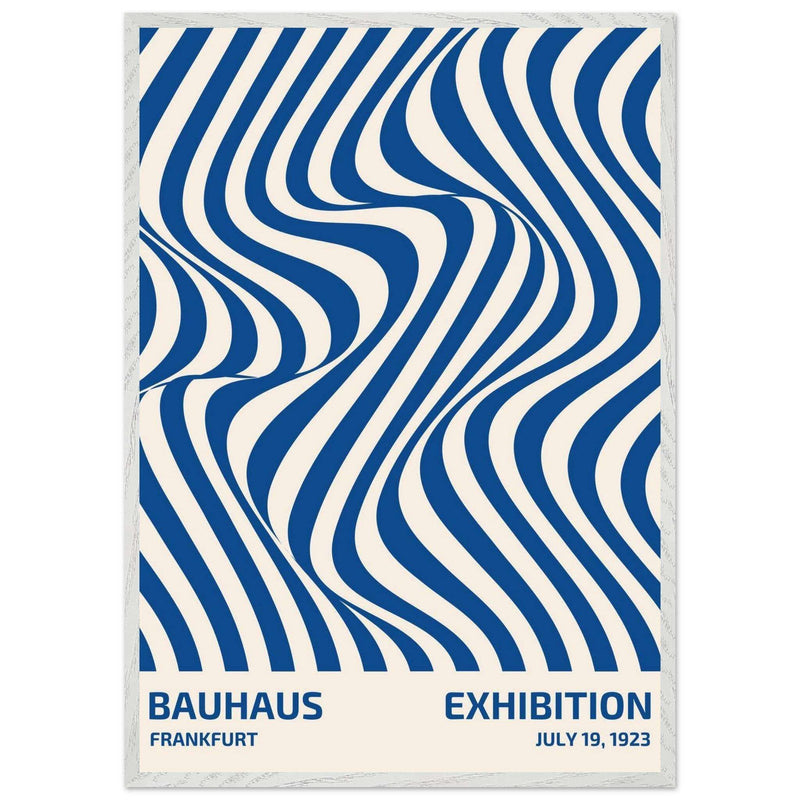Bauhaus Ausstellung 1923 Op Art Wavy Movement Style Design Wall Art - Vibrantwalls