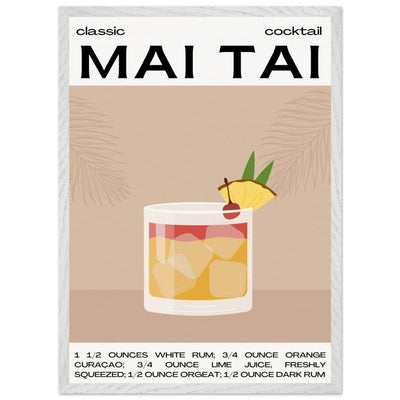Mai Tai Cocktail - Vibrantwalls