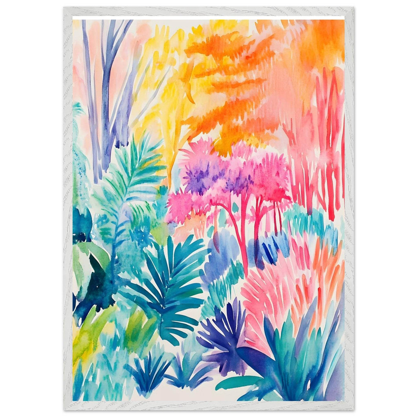 Vibrant Abstract Botanical Matisse Style - Vibrantwalls