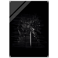 Abstract Warrior Throne Acrylic Print – Dynamic, Modern & Iconic Wall Art - Vibrantwalls