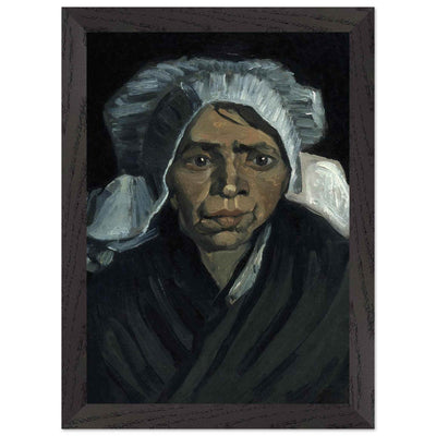 Peasant Woman Sculpture - Exquisite Head of a Peasant Woman Art Piece - Vibrantwalls