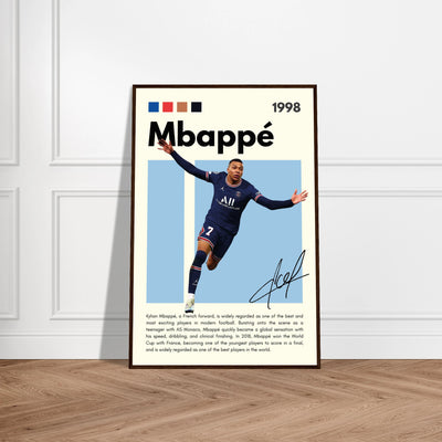 Kylian Mbappé PSG Soccer Framed Football Poster Vibrantwalls