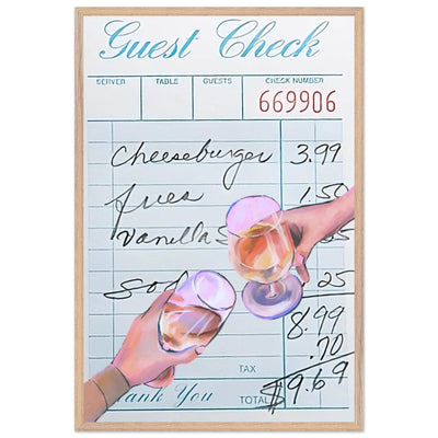 Guest Check & Cocktail Toast - Vibrantwalls