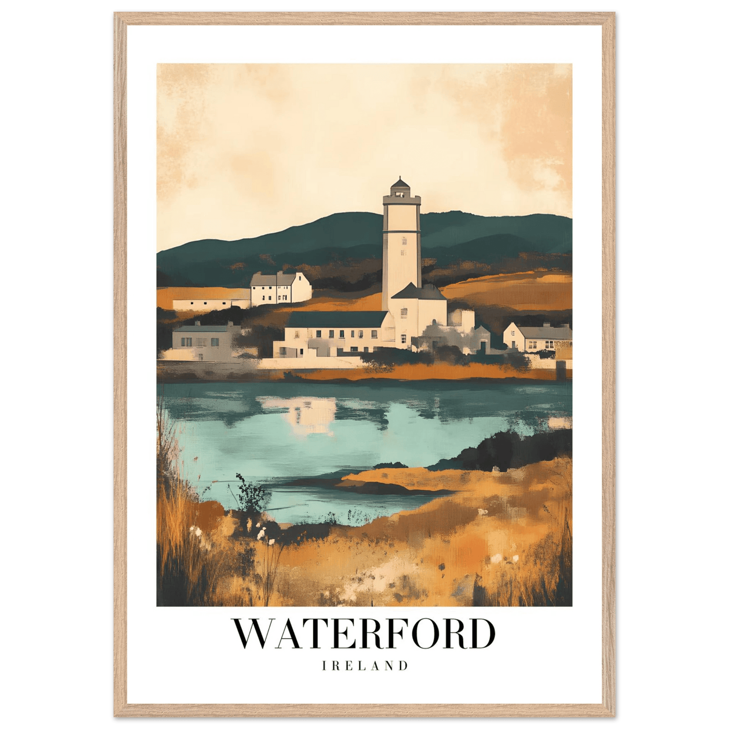 Waterford Ireland Coastal Vintage Travel Poster - Wall Art - Vibrantwalls
