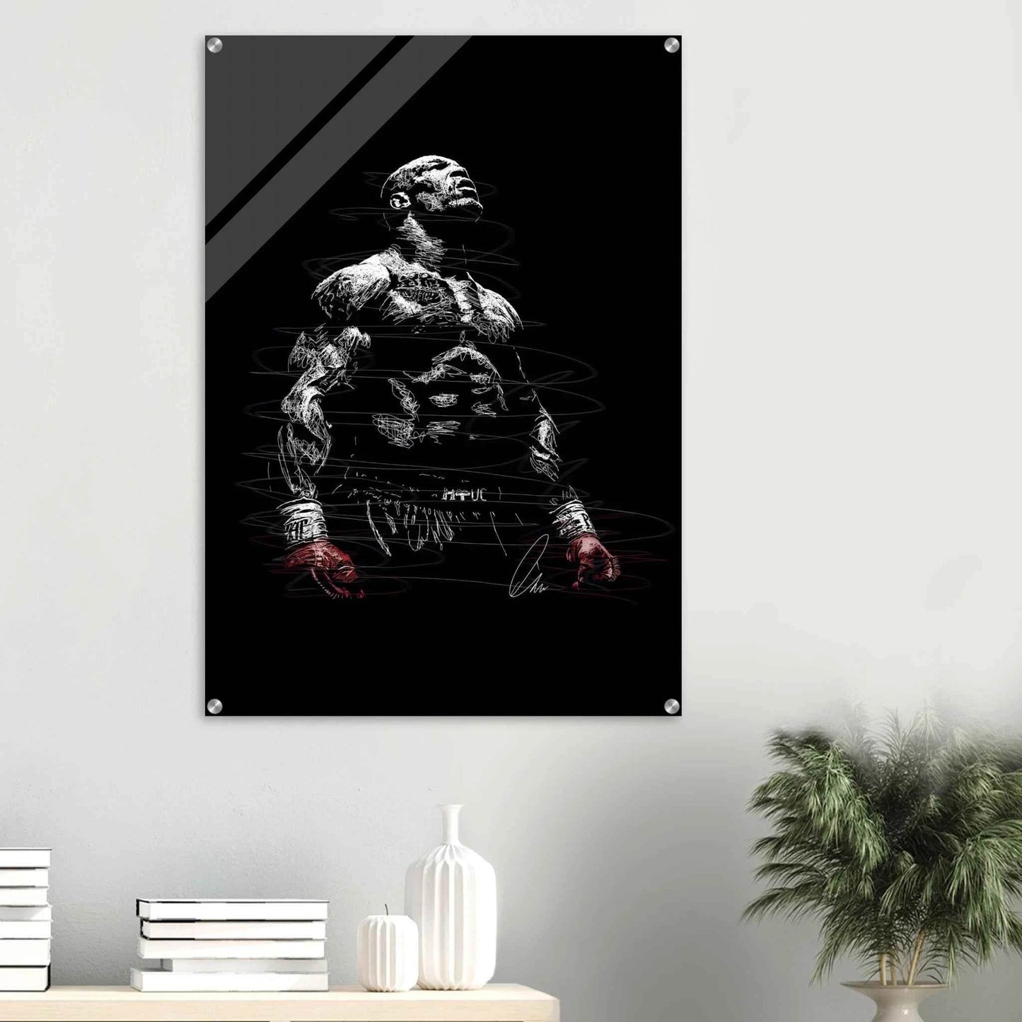 Connor McGregor Scribble Art Acrylic Print – Dynamic, Bold, Modern Sports Wall Decor in Multiple Sizes - Vibrantwalls