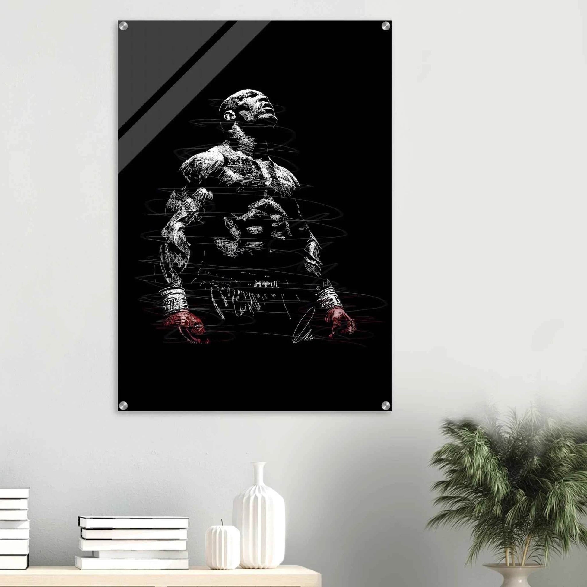 Connor McGregor Scribble Art Acrylic Print – Dynamic, Bold, Modern Sports Wall Decor in Multiple Sizes - Vibrantwalls
