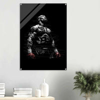 Connor McGregor Scribble Art Acrylic Print – Dynamic, Bold, Modern Sports Wall Decor in Multiple Sizes - Vibrantwalls
