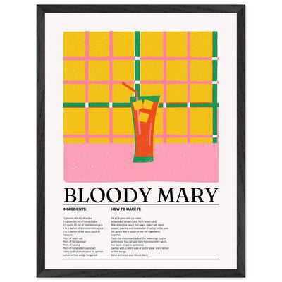 Retro Bloody Mary Cocktail Recipe - Vibrantwalls