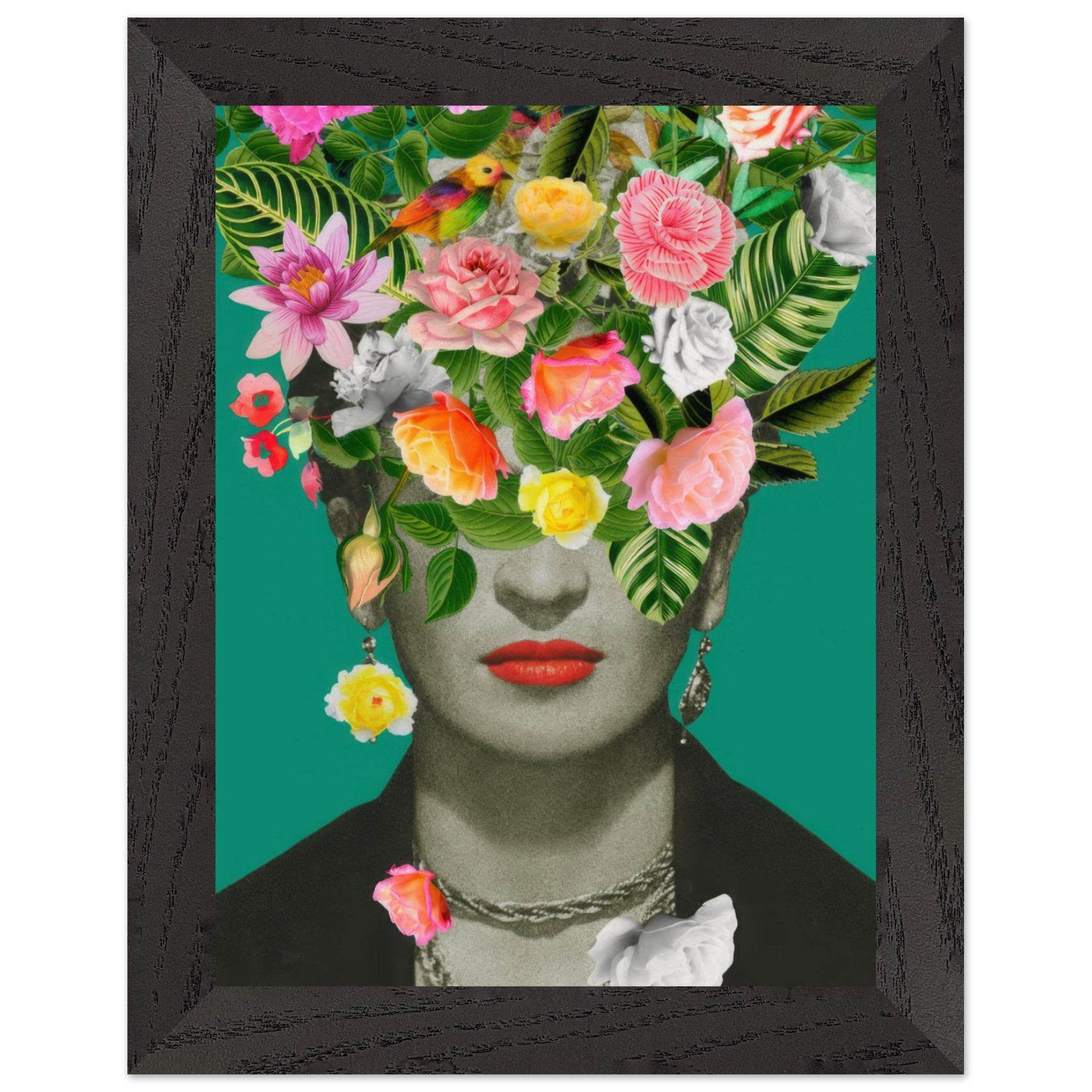 Floral Frida Artwork - Vibrant and Inspiring Home Decor - Vibrantwalls