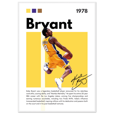 Kobe Bryant Number 24 Lakers Modern Print - Vibrantwalls