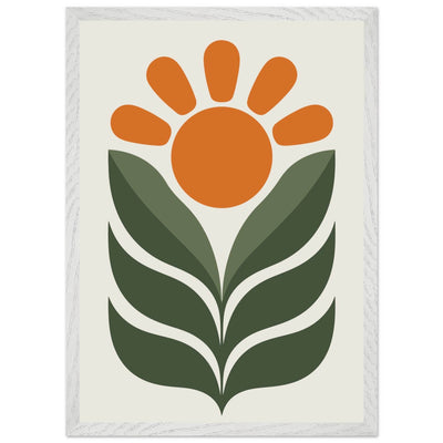 Boho Sun & Leaves Art - Vibrantwalls