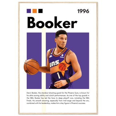 Devin Booker Phoenix Suns Modern Art Print - Vibrantwalls