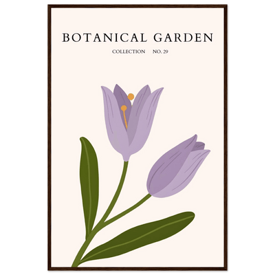 Botanical Garden Lavender Bloom Minimalist Framed Art - Vibrantwalls