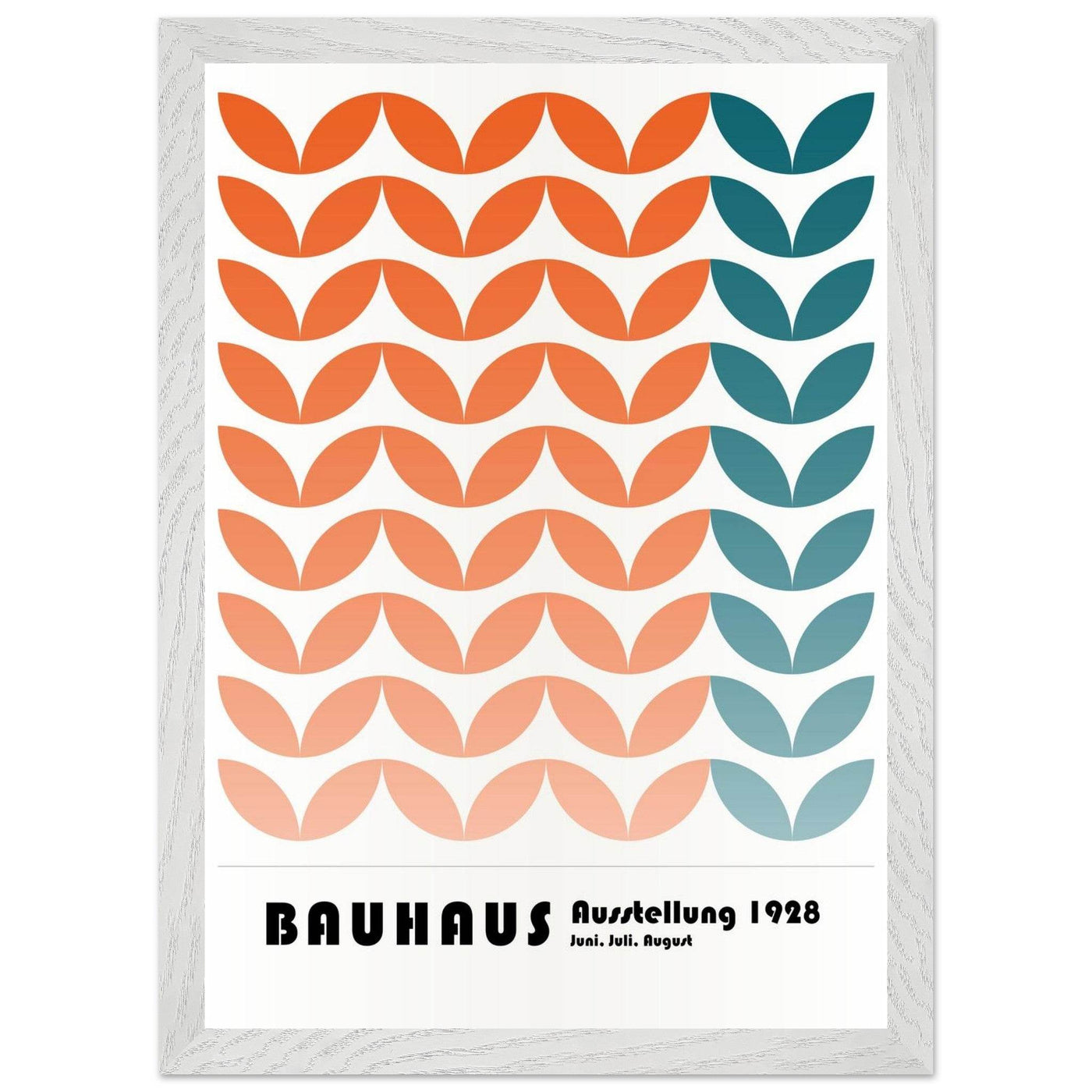 Bauhaus-Style The Blue Waves - Vibrantwalls