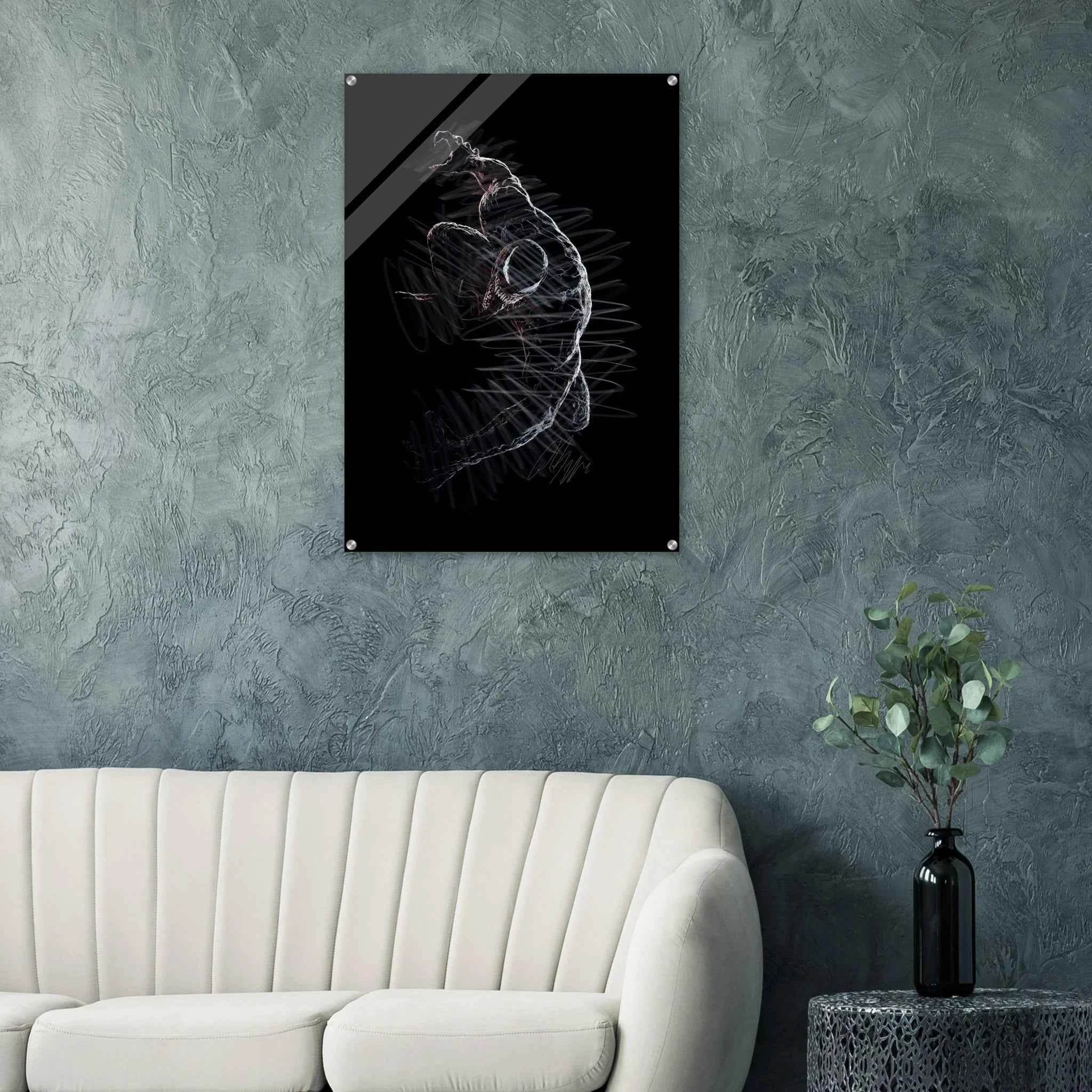 Abstract Glimmer Acrylic Print – Dynamic, Ghostly, Modern Wall Art in 18 Sizes - Vibrantwalls