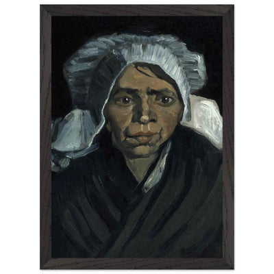 Peasant Woman Sculpture - Exquisite Head of a Peasant Woman Art Piece - Vibrantwalls