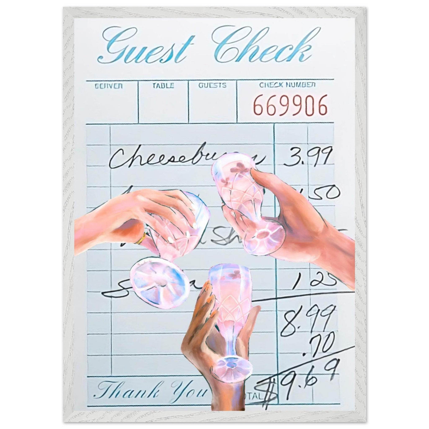 Vibrant Cocktail 'Guest Check' - Vibrantwalls
