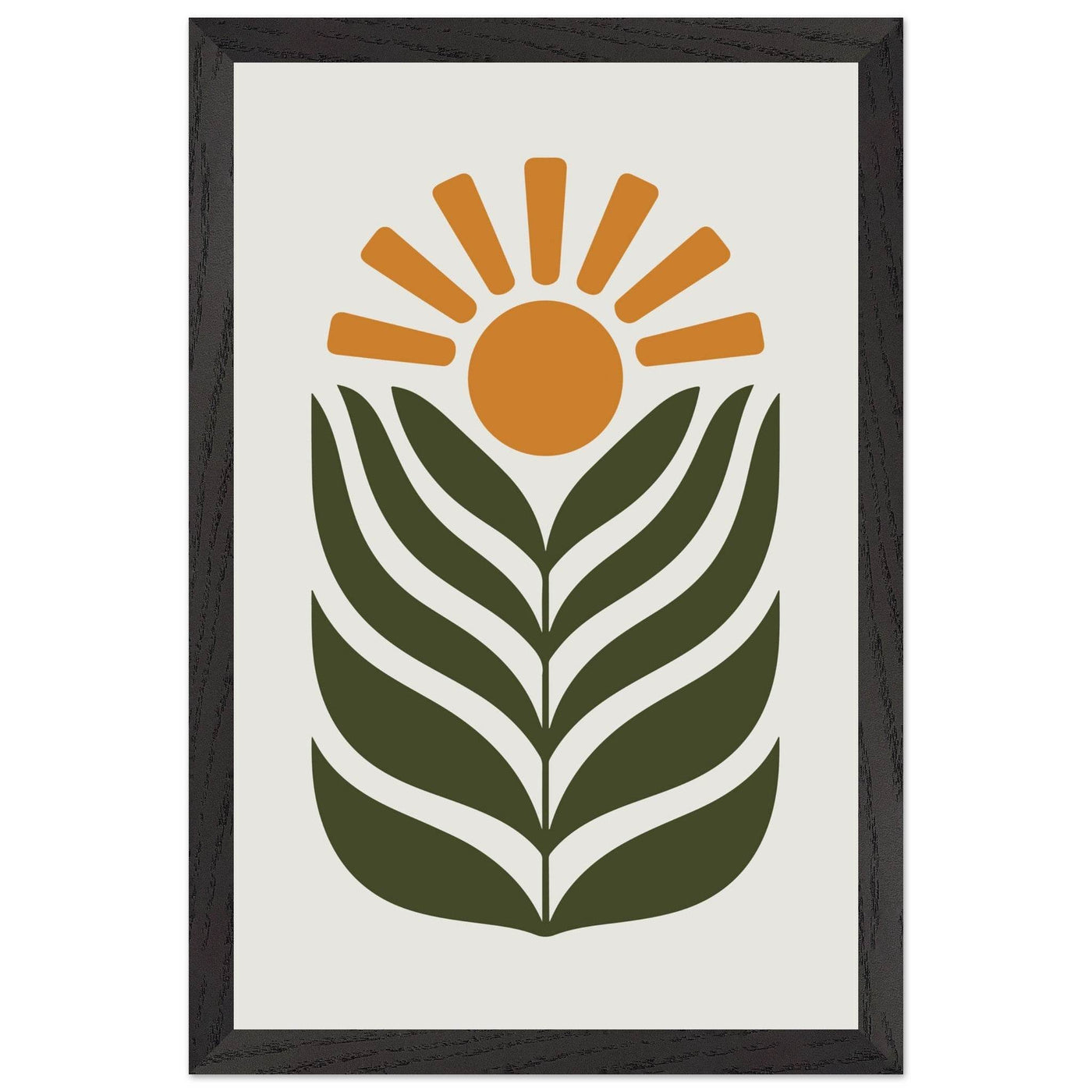 Desert Sun & Plant - Vibrantwalls