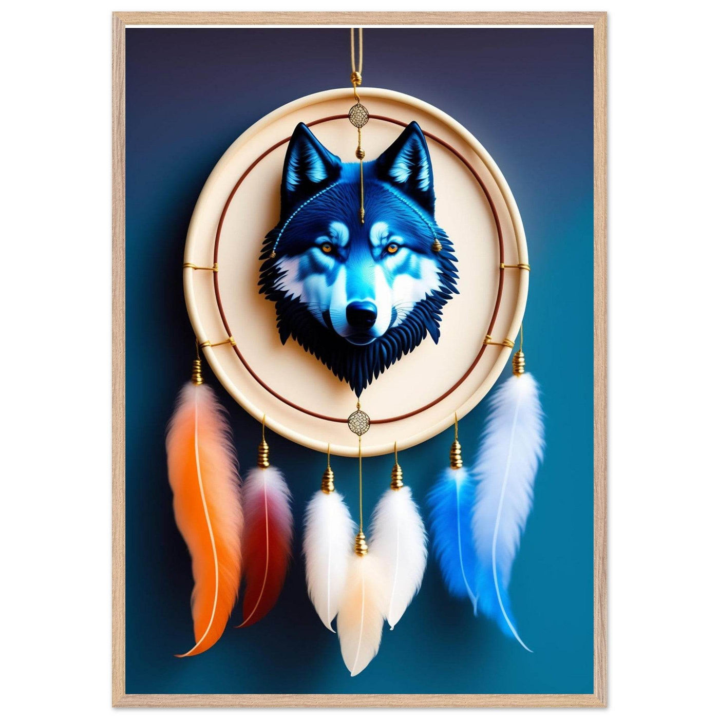 Mystic Wolf Dreamcatcher - Vibrantwalls