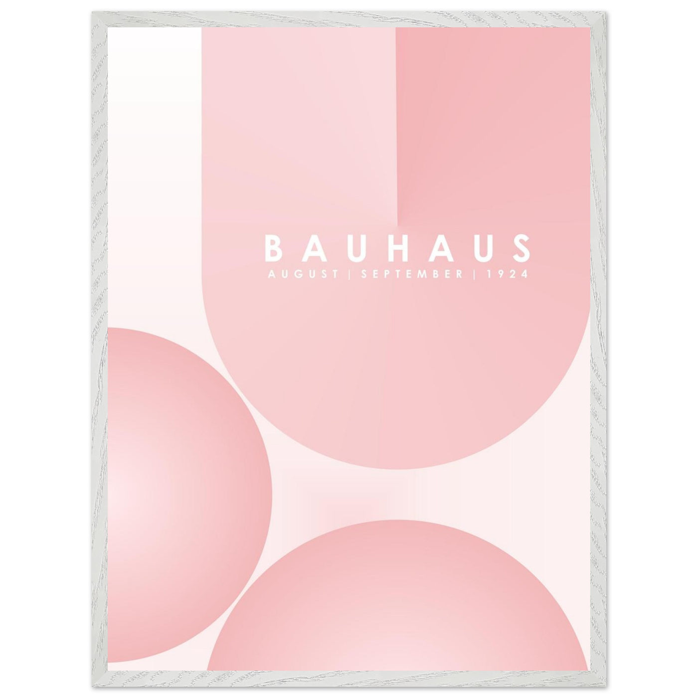 Bauhaus Soft Pink Geometric Design for Contemporary Spaces - Vibrantwalls