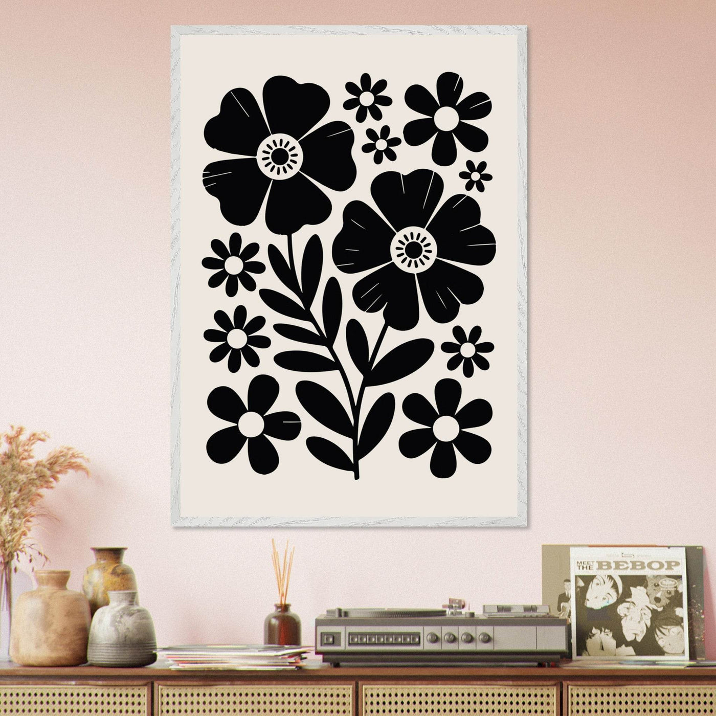 Minimalist Floral Meadow - Vibrantwalls