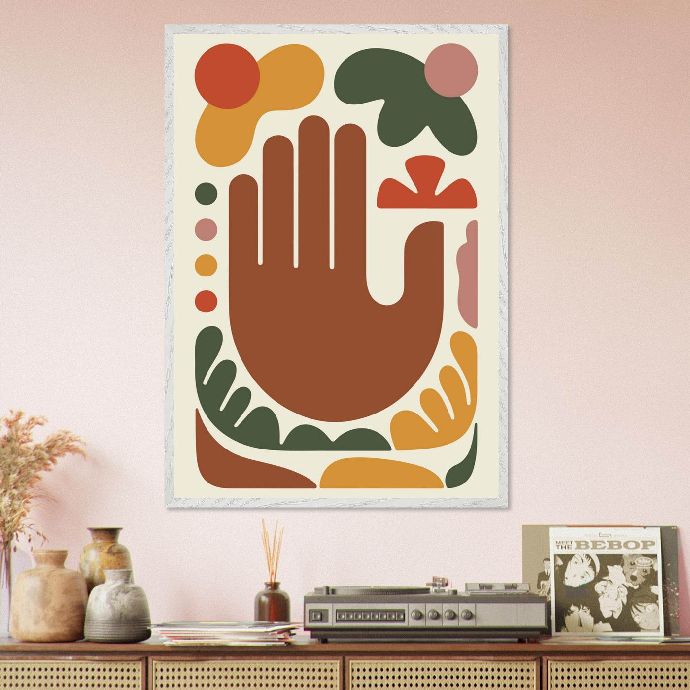 Abstract Desert Hues Hand - Vibrantwalls