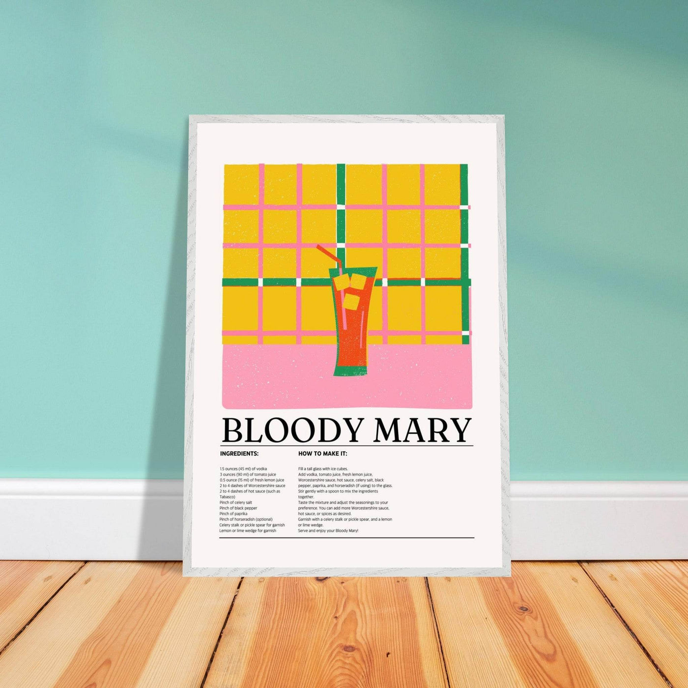 Retro Bloody Mary Cocktail Recipe - Vibrantwalls