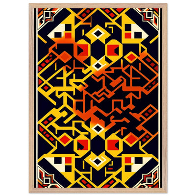 Abstract Geometric Poster for Modern Home Decor Framed Art - Vibrantwalls
