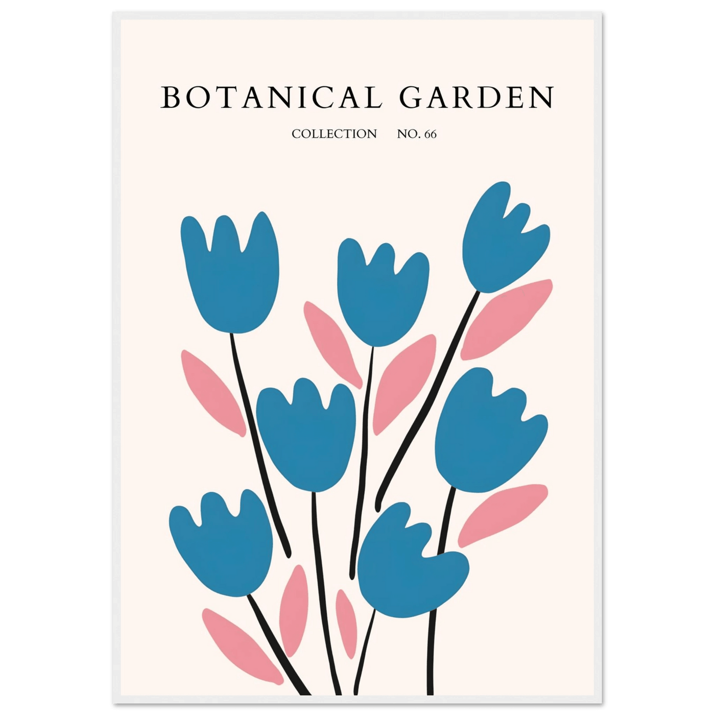 Abstract Botanical Garden Framed Poster – Modern Floral Art Print | Ready-to-Hang in Various Sizes & Frames - Vibrantwalls