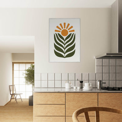 Desert Sun & Plant - Vibrantwalls