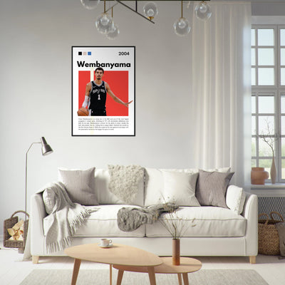 Victor Wembanyama Wemby Spurs Modern Art Print Vibrantwalls