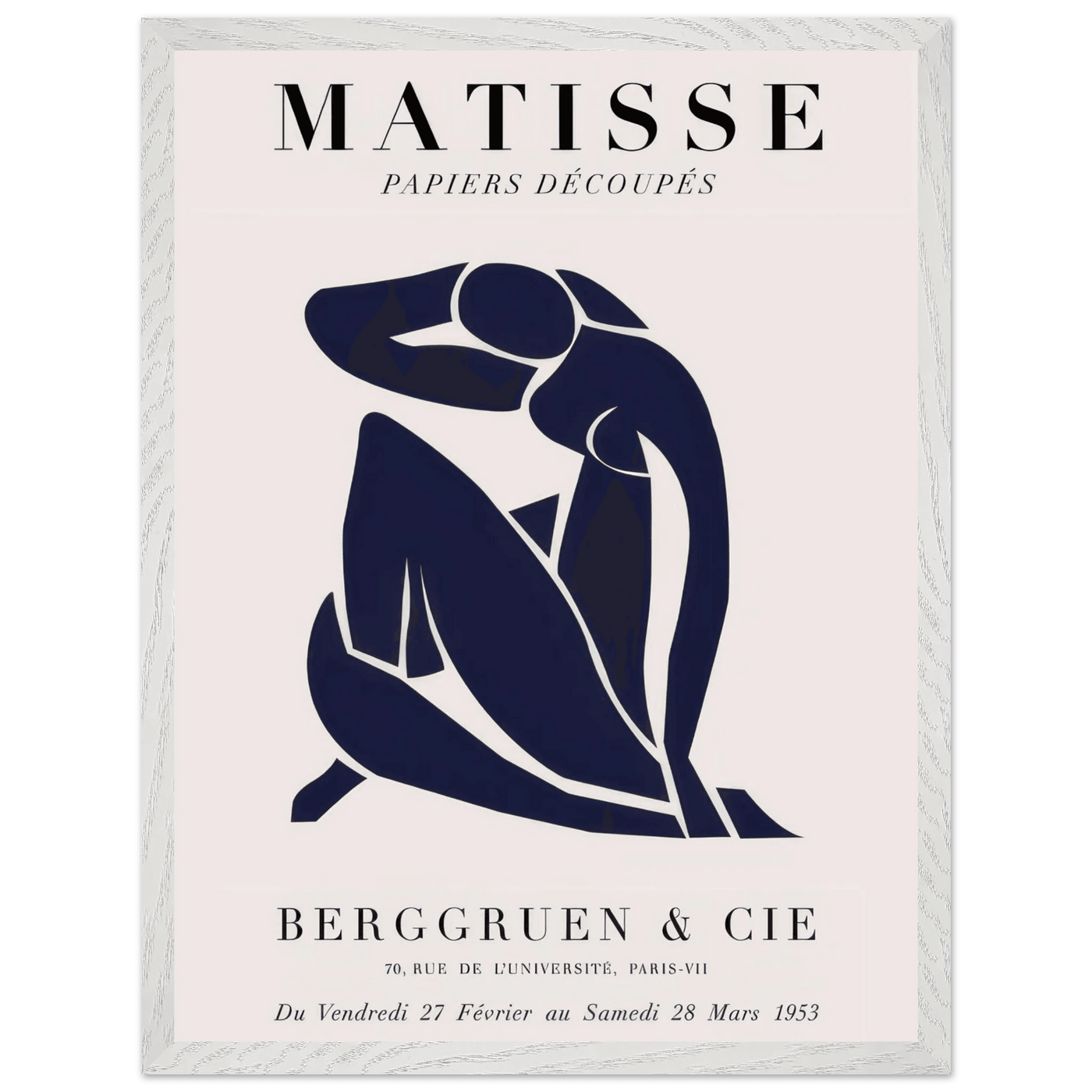 Papiers Découpés Blue Nude II Artwork - Elegant Piece for Your Space - Vibrantwalls