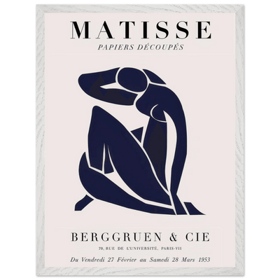 Papiers Découpés Blue Nude II Artwork - Elegant Piece for Your Space - Vibrantwalls