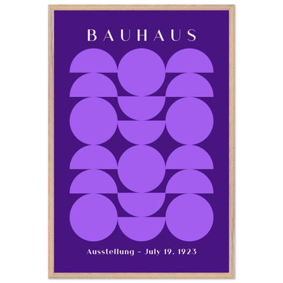 Bauhau 1923 Purple Geometric - Vibrantwalls