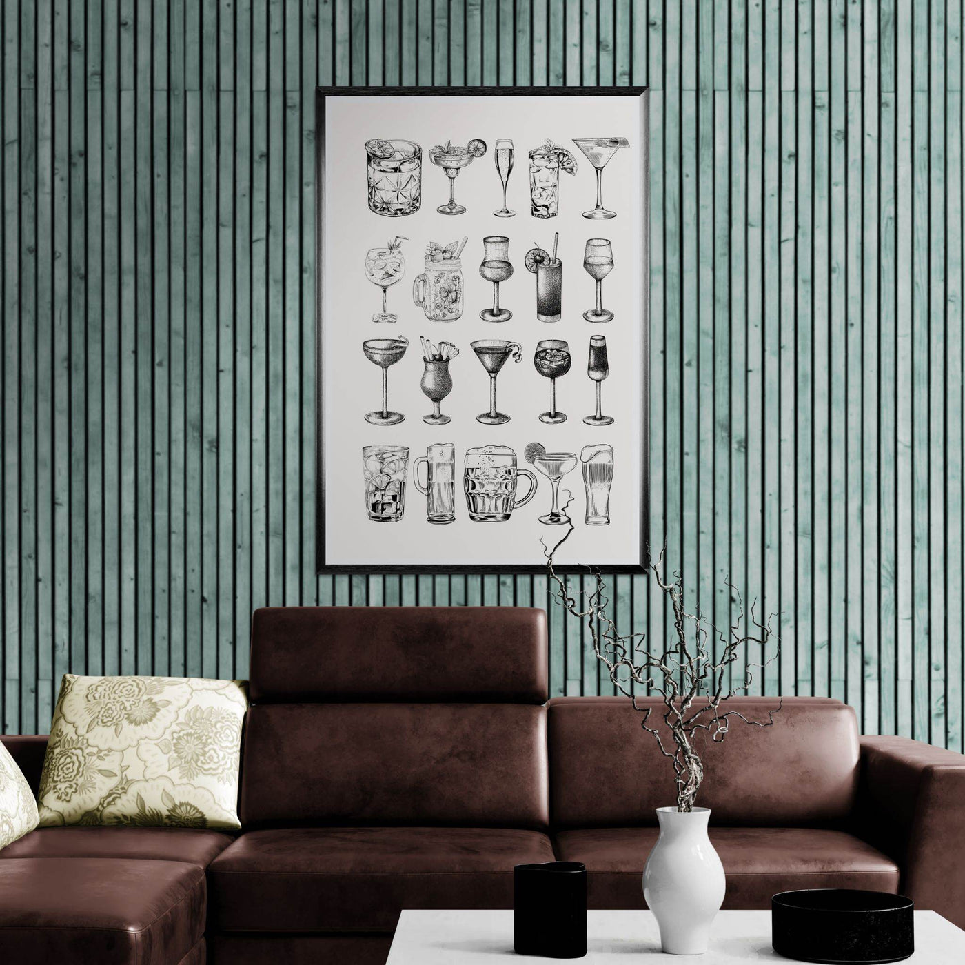 Gin Tonic Cocktail Recipe Vintage Style Art - Vibrantwalls