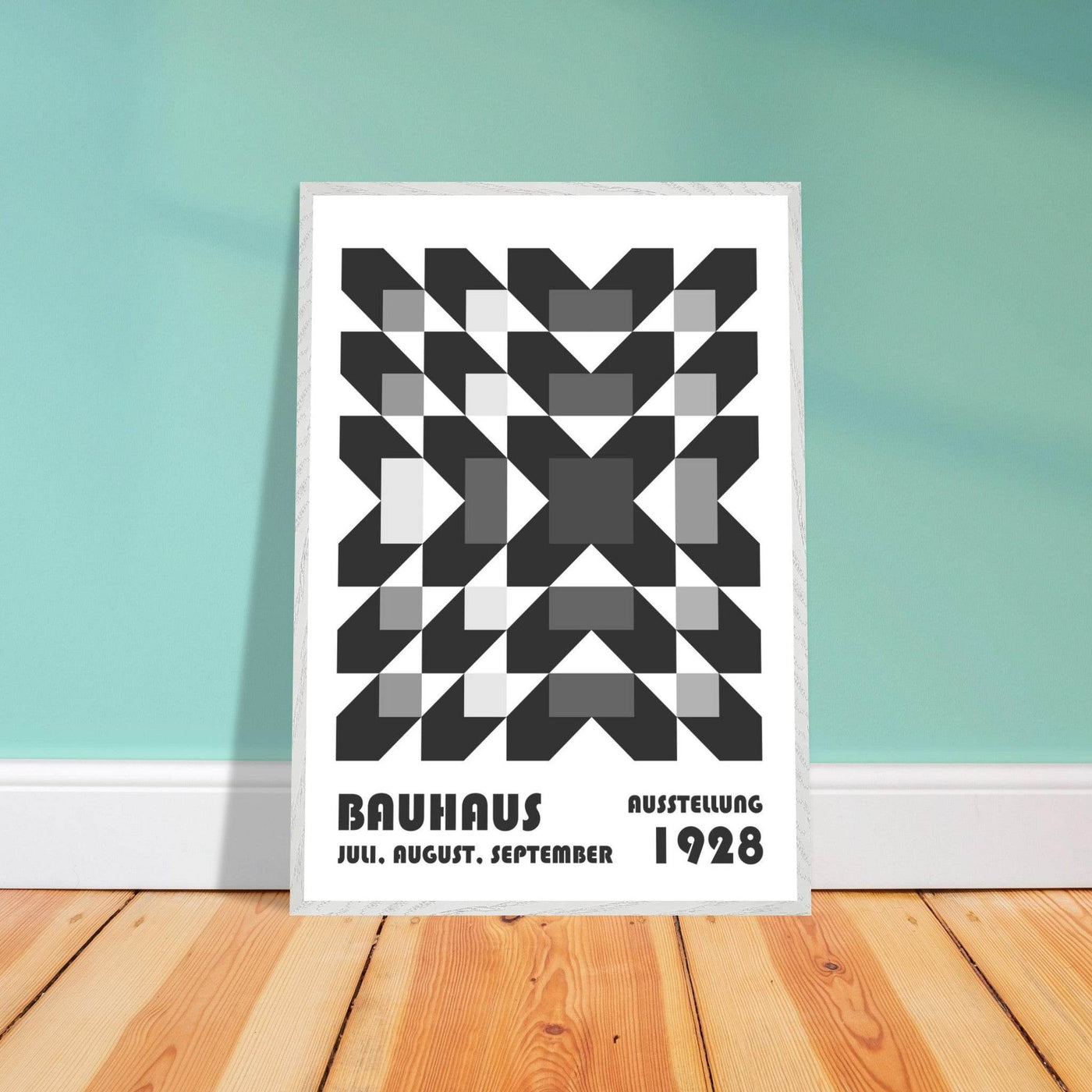 Bauhaus-Style Geometric Grid - Vibrantwalls